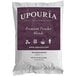 A white bag of UPOURIA Gourmet Hot Chocolate Mix with a purple label.