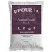 A bag of UPOURIA Salted Chocolate Caramel Cappuccino Mix powder.