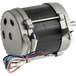 A round metal Avantco motor with wires.