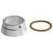 A Sunkist stainless steel umbrella ring with set screw and gasket for juicers.