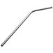 A Barfly stainless steel reusable bent straw with a thin tube.