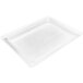 A white rectangular plastic tray with a clear grid pattern.