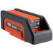 An orange and black Hoover M-PWR battery.