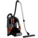A Hoover commercial backpack vacuum cleaner.