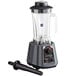 An AvaMix commercial blender with a black handle.