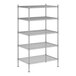 A Regency wire shelving unit with 5 shelves.