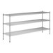 A Regency stainless steel wire shelving kit with 3 shelves.