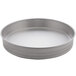 An American Metalcraft round tin-plated stainless steel cake pan.