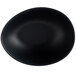 A dark gray round irregular melamine bowl.