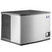A silver and black rectangular Manitowoc Indigo NXT air cooled ice machine.