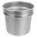 A silver Vollrath 88184NS non-stick inset and lid.