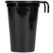 A black wire cup and straw organizer.