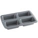 A close-up of the Wilton Recipe Right Steel 4-Compartment Mini Loaf Pan.