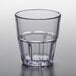 A clear GET Bahama plastic tumbler with a small clear rim.