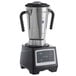 AvaMix stainless steel and black heavy duty food blender.
