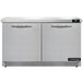 A Continental Refrigerator undercounter refrigerator with two doors.