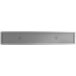 A long rectangular metal Regency stainless steel floor trough grate.
