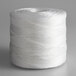 A close-up of a spool of white 1-ply polypropylene industrial twine.