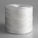 A 10 lb. spool of white 2-ply polypropylene industrial twine.