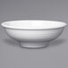 A Fiesta white china pedestal serving bowl.