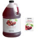 A case of 4 Narvon gallon jugs of cherry slushy concentrate.