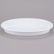 A white oval dish.