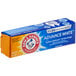 An orange and blue Arm & Hammer Advance White toothpaste box on a white background.