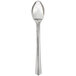 A silver WNA Comet stainless steel look tasting spoon.
