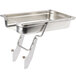 A Robot Coupe stainless steel automatic feed tray with a handle.