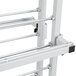 A white metal Bulman Horizontal Paper Rack with two wheels and two handles.