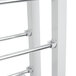 A white Bulman horizontal paper rack with metal bars.