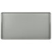 A rectangular gray Cambro dietary tray.