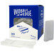 A blue box of 30 white Wobble Wedges.