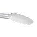 The Tablecraft 9" Ergonomic Locking Tongs with a silver handle and a locking mechanism.