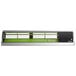 A green and white Hoshizaki refrigerated sushi display case with a curved glass lid.