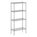 A Regency chrome wire shelving kit with four shelves.