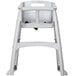 A white Rubbermaid high chair with a white seat.