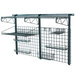 A Metro SmartWall G3 Metroseal worktable wall kit with wire shelves.