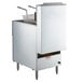An Anets stainless steel natural gas tube fired fryer with a basket on top.
