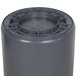 A Continental gray plastic container with a round top lid.