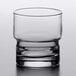 A Libbey Newton customizable stackable rocks glass on a white surface.