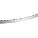 An Avantco band saw blade with a curved end.