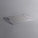 A white rectangular Galaxy glass top lid with a curved edge.