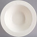 A white bowl with a rim.