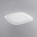 A white plastic Fineline Super Bowl Plus lid on a white plastic square bowl.