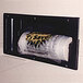 A Marco Company recessed plastic bag holder for produce bags in a wall