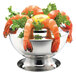 A Walco stainless steel bowl filled with shrimp and lemons.