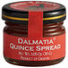 A Dalmatia mini jar of quince spread with a red label.