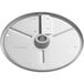 AvaMix 5/64" Julienne Disc, a circular metal object with a hole.