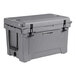 A grey CaterGator outdoor cooler with black handles.